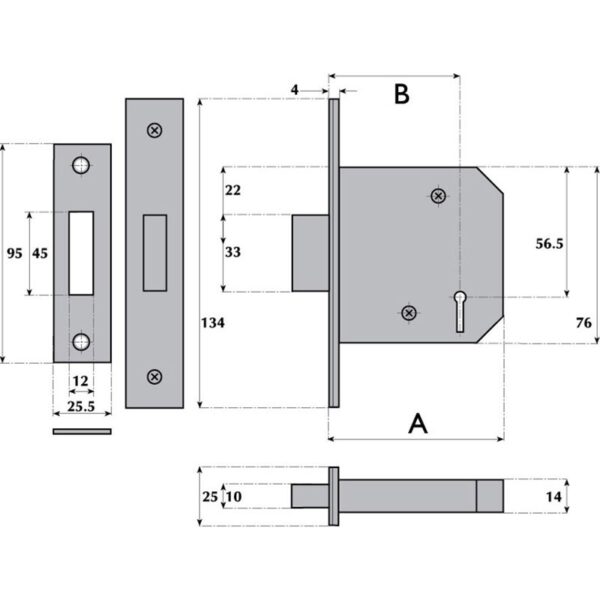 G3004 3 Lever Motice Deadlock - Image 2